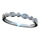 Antique Style Diamond Wedding Band