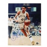 Autographed George Gervin Spurs Photo