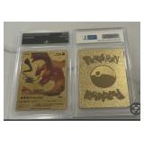 Pokï¿½mon Gold Custom Charizard Card