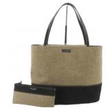 Kate Spade Gray & Black Felt Handbag