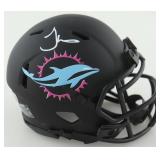 Autographed Tyreek Hill Dolphins Mini Helmet