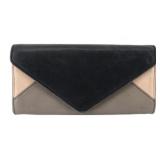 Chloe Pink x Gray x Black Long Wallet