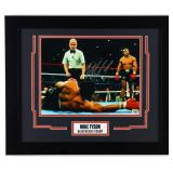 Autographed Mike Tyson Photo Display