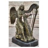 Winged Angel Memorial Sculpture - Made of Bronze