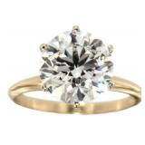 14kt Gold 4.02 ct VS Lab Diamond Solitaire Ring