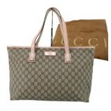 GUCCI GG Supreme Logo Shoulder Bag