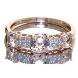 Quality 1.07 ct Natural Morganite Designer Ring
