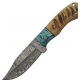 DM1273 Damascus Hunter Knife Ram
