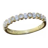 10kt Gold Antique Style Diamond Wedding Band