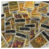 Random Custom Pikachu Gold Foil Pokemon Cards