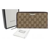 Gucci GG Monogram Long Zipper Wallet