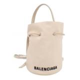 Balenciaga Tan Drawstring 2Way Bucket Bag