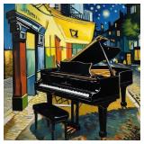 Piano Cafe Terrace LTD EDT Signed by Van Gogh LTD
