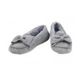 UGG Gray Ribbon Moccasin Shoes