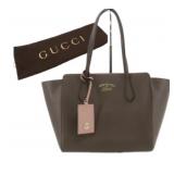 GUCCI Designer Swing Tote Shoulder Bag