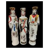 1960s EZRA BROOKS Playing Cards Decanters