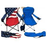 Pair Camping Foldup Chairs wï¿½ Carry Case CB