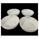 (6) RAE DUNN  8 ï¿½ Bowls: SHARE, FEAST, SAVOR,
