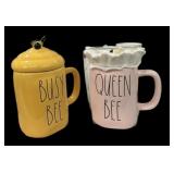 RAE DUNN Busy Bee & Queen Bee Cups