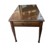 Glass Top End Table