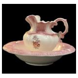 Ceramic Pitcher & Bowl