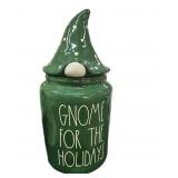 RAE DUNN GNOME FOR THE HOLIDAYS COOKIE JAR