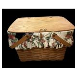 Double Lined Longaberger Picnic Basket