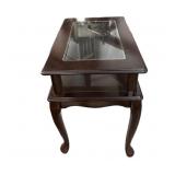 Glass Top Cherry Showcase Tables