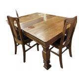 Oak Table Wï¿½ 5 Chairs