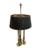Vintage Brass Stiffel Bouillotte 3 Bulb Lamp