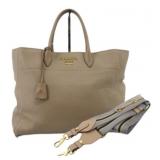 Prada Taupe 2WAY Handbag