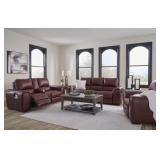 Ashley Alessandro PWR REC Leather Sofa & Love Seat