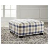 Ashley 19504 Meggett 40 x 40 Plaid Ottoman