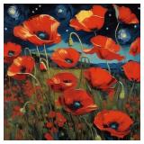 Poppy Field 2 LTD EDT Hand Signed by Van Gogh LTD