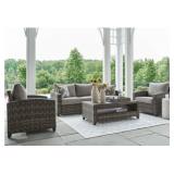 Ashley Oasis Court Outdoor Sofa/Chairs/Table Set