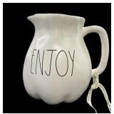 7.5 " RAE DUNN "ENJOY" Pitcher