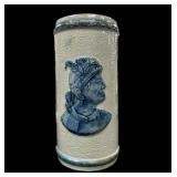 Antique 8.5 " Old Sleepy Eye Flemish Vase