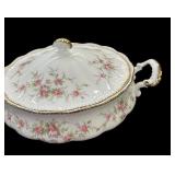 25 Pc Victorian Rose Bone China