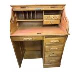 Oak Roll Top Desk