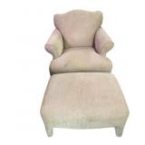 Estate England Camel Arm Chair & Ottoman