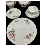 35 Pc Royal Rose Fine China Service for 8 (-1