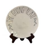 RAE DUNN THE GIVING PLATE