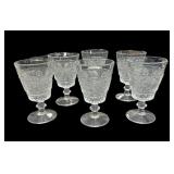 (6) Duncan Milker 8 Oz Water Glasses