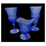 (3 Pc) Vintage AVON Fostoria Glasses & Pitcher