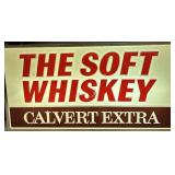 Lighted Calvert Whiskey Sign
