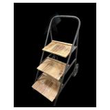 Metal & Wood Display Cart