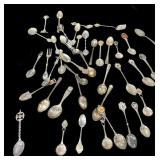 Collection of (40) Souvenir Spoons
