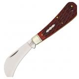 Rough Ryder RR305 Hawkbill Red Bone Knife