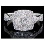 Cushion Cut 1.00 ct VS Lab Diamond Ring