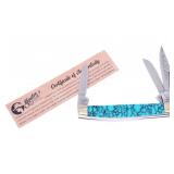 Michael Prater Hen & Rooster Turquoise Stockman